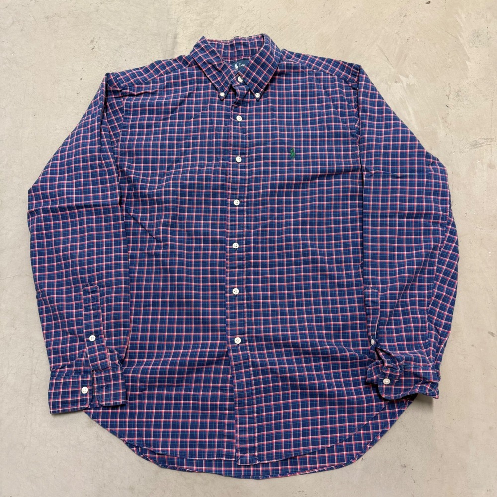 1990s vintage polo ralph lauren button up plaid‎ shirt